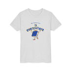 Youth Tee — “My Classroom is Everywhere” Blue Shirt