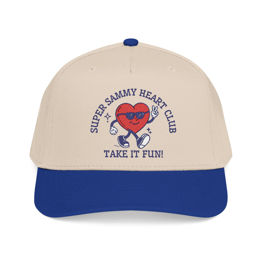 Super Sammy Heart Club - "Take it Fun!" Embroidered Baseball Cap