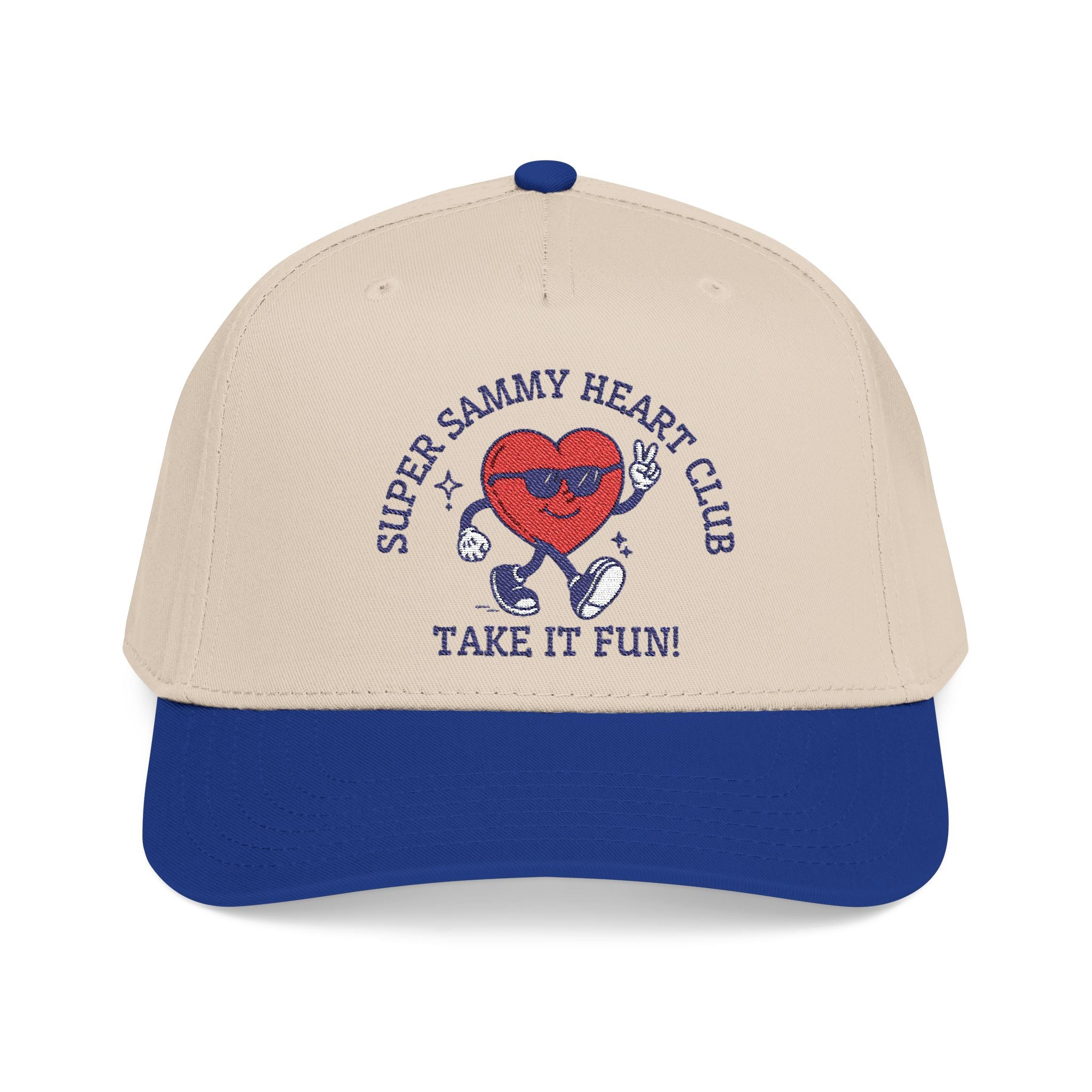 Super Sammy Heart Club - "Take it Fun!" Embroidered Baseball Cap