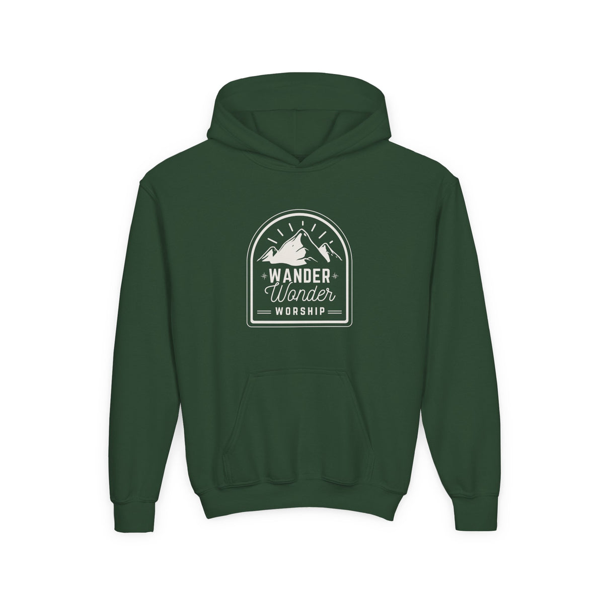 Youth Hoodie - Wander Wonder Worship