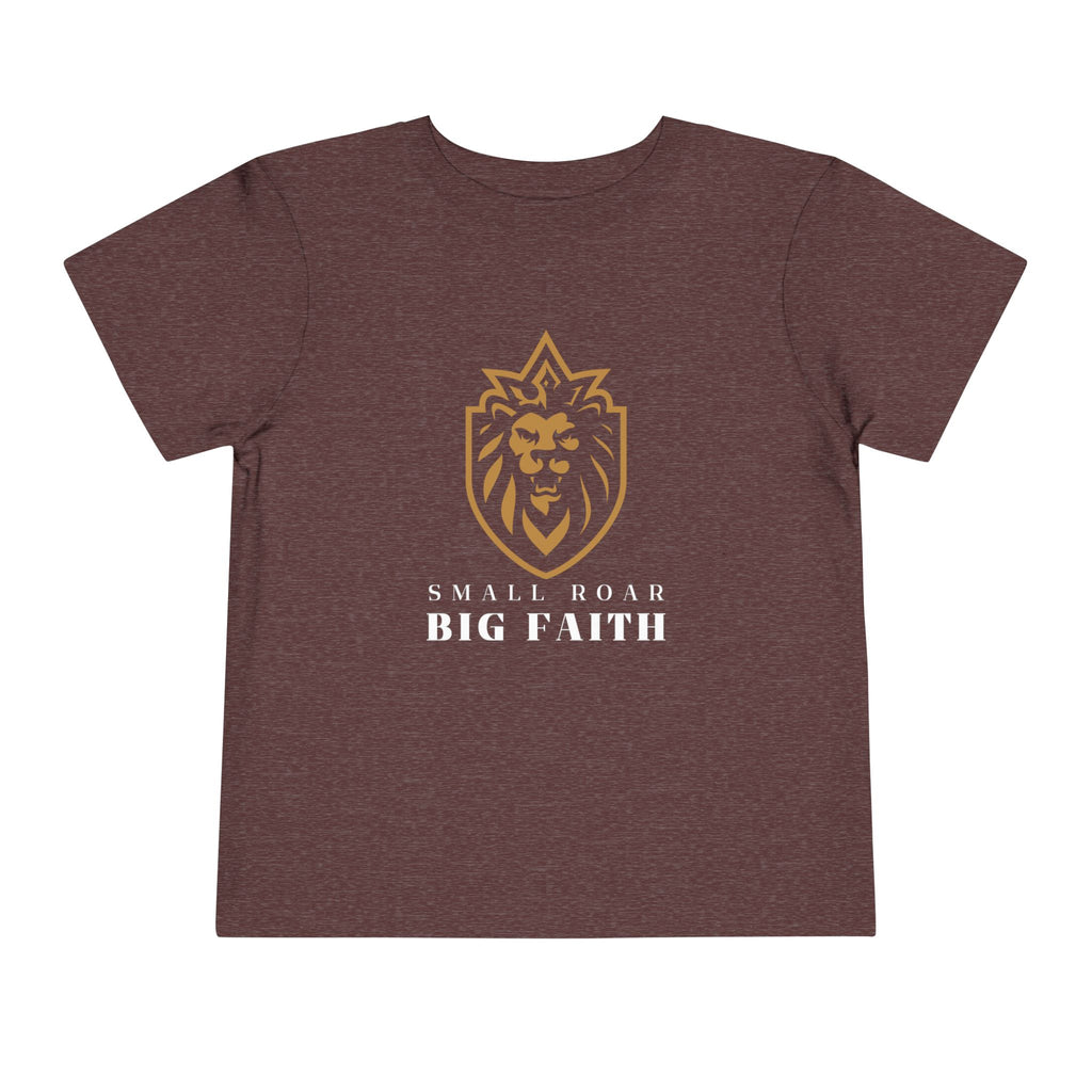 Toddler Tee — 'Small Roar Big Faith' Lion Shirt