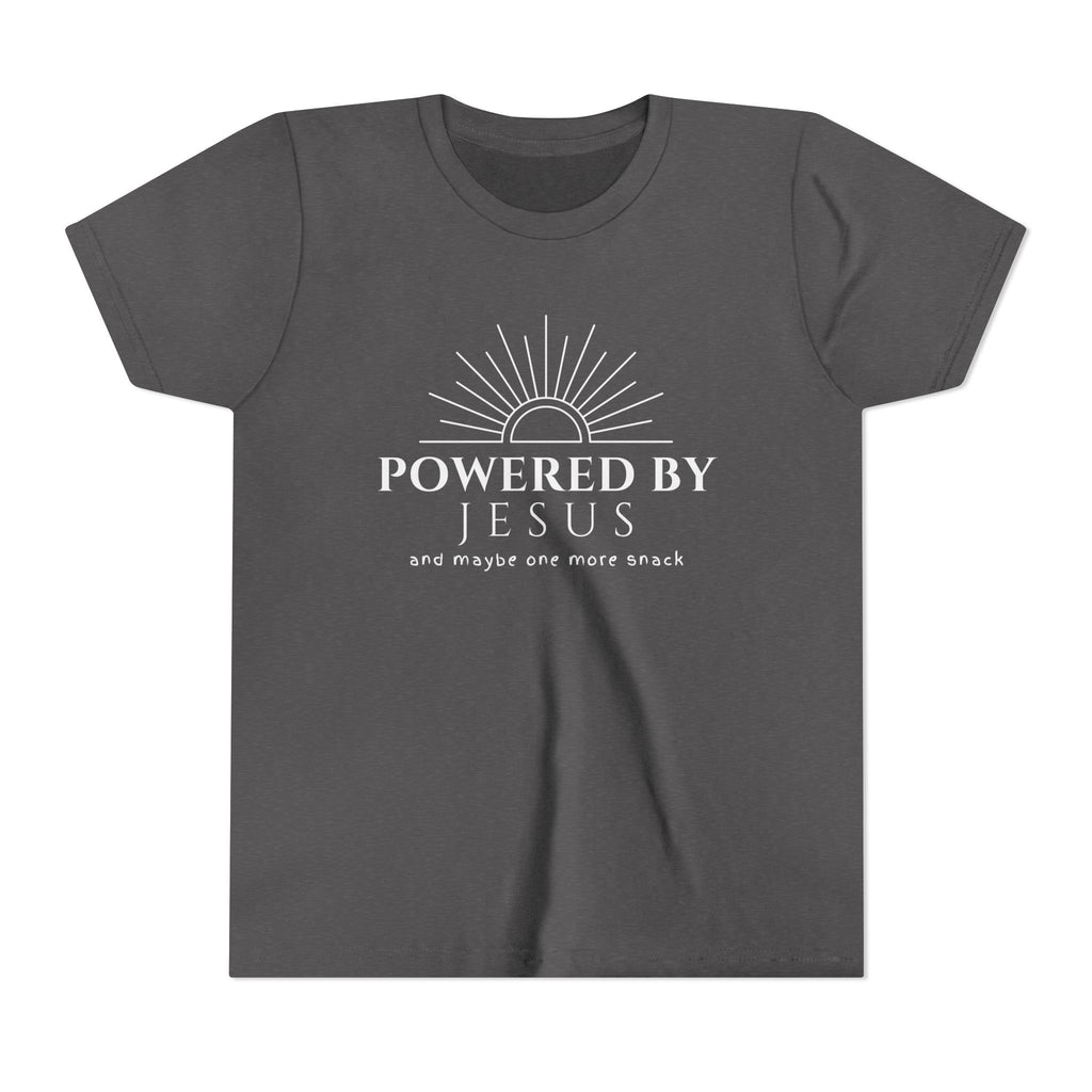 Youth Tee — Powered By Jesus Shirt