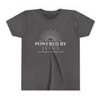 Youth Tee — Powered By Jesus Shirt
