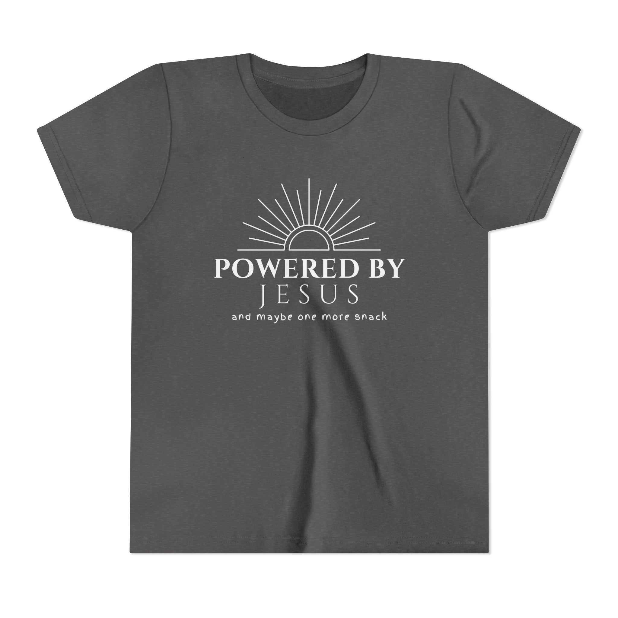 Youth Tee — Powered By Jesus Shirt