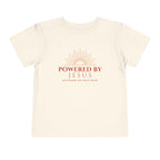 Toddler Tee — Powered by Jesus (and maybe one more snack) Shirt