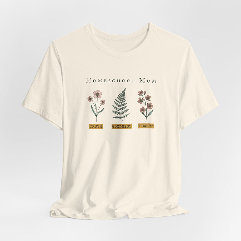 Homeschool Mom Floral T-Shirt