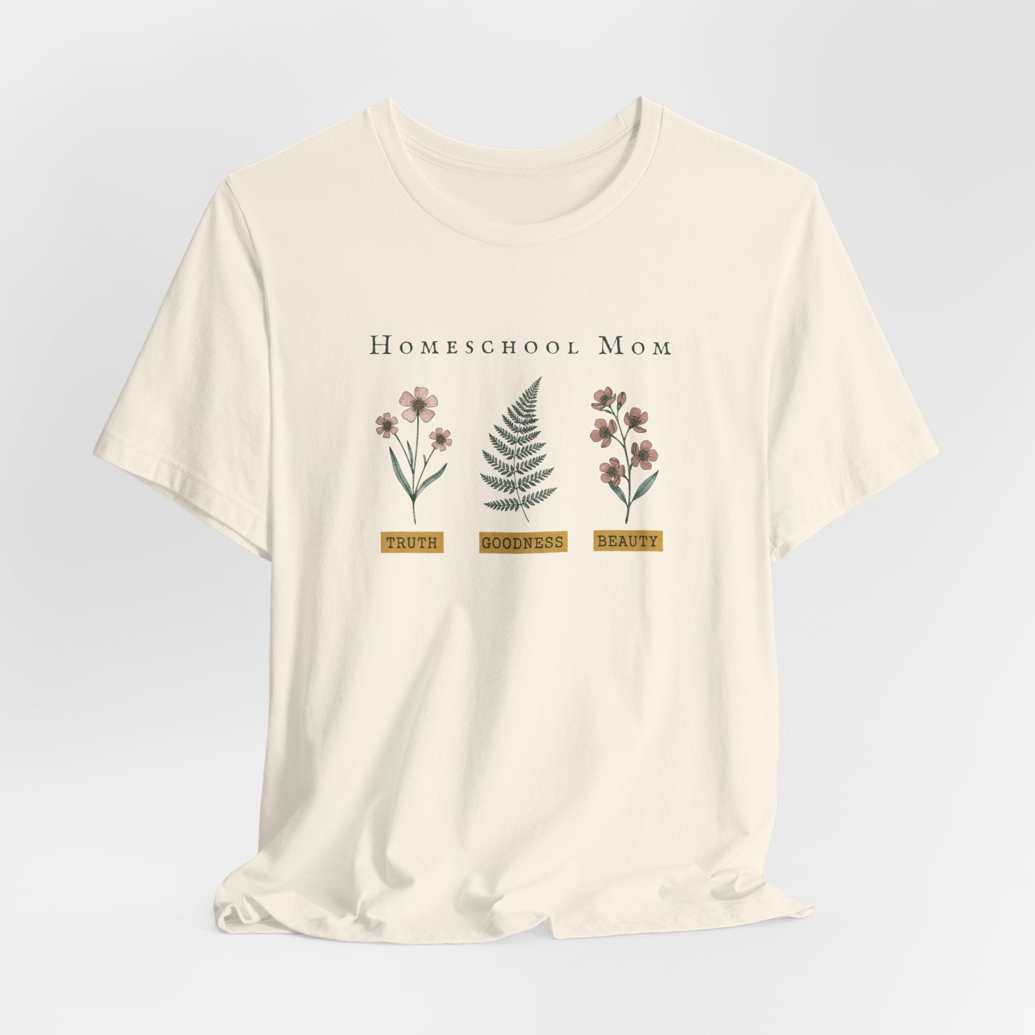 Homeschool Mom Floral T-Shirt