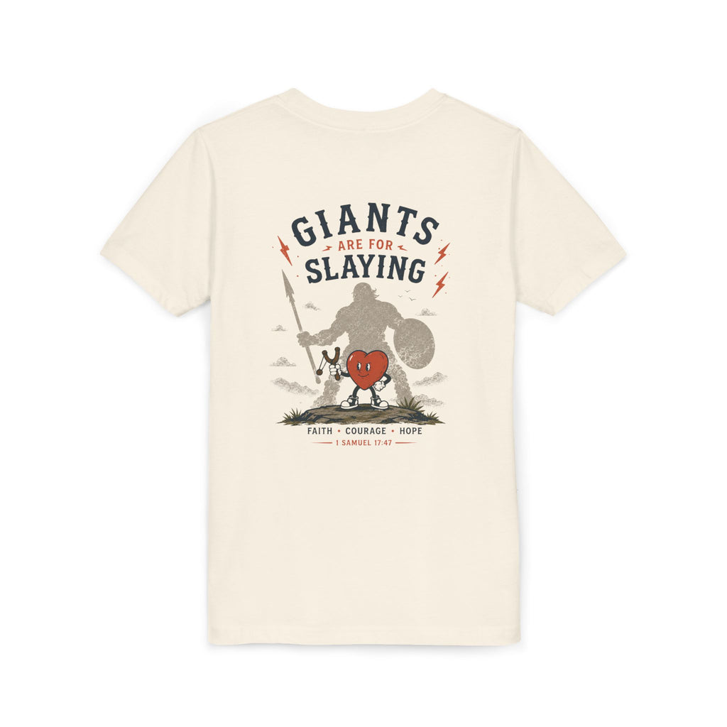 Youth Tee — "Super Sammy Heart Club" Giants Are For Slaying 1 Samuel 17:47