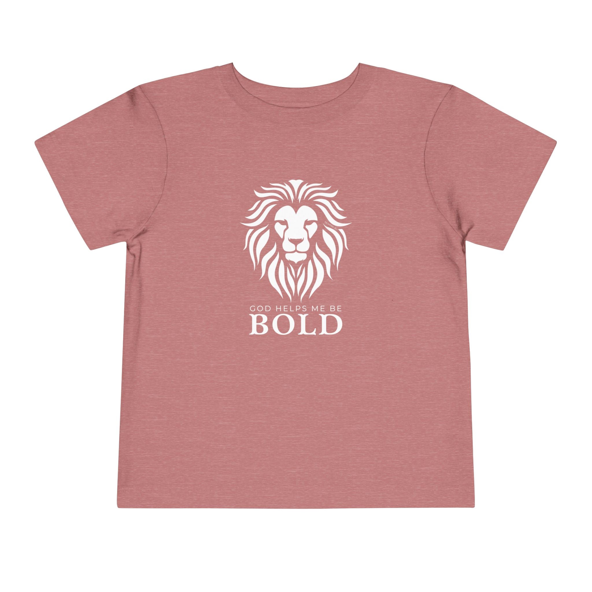 Toddler Tee — God Helps Me Be Bold Shirt