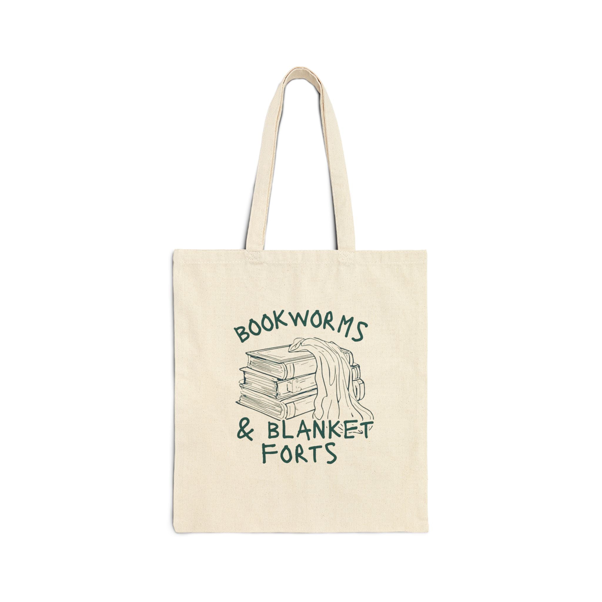 Bookworms & Blanket Forts Cotton Canvas Tote Bag