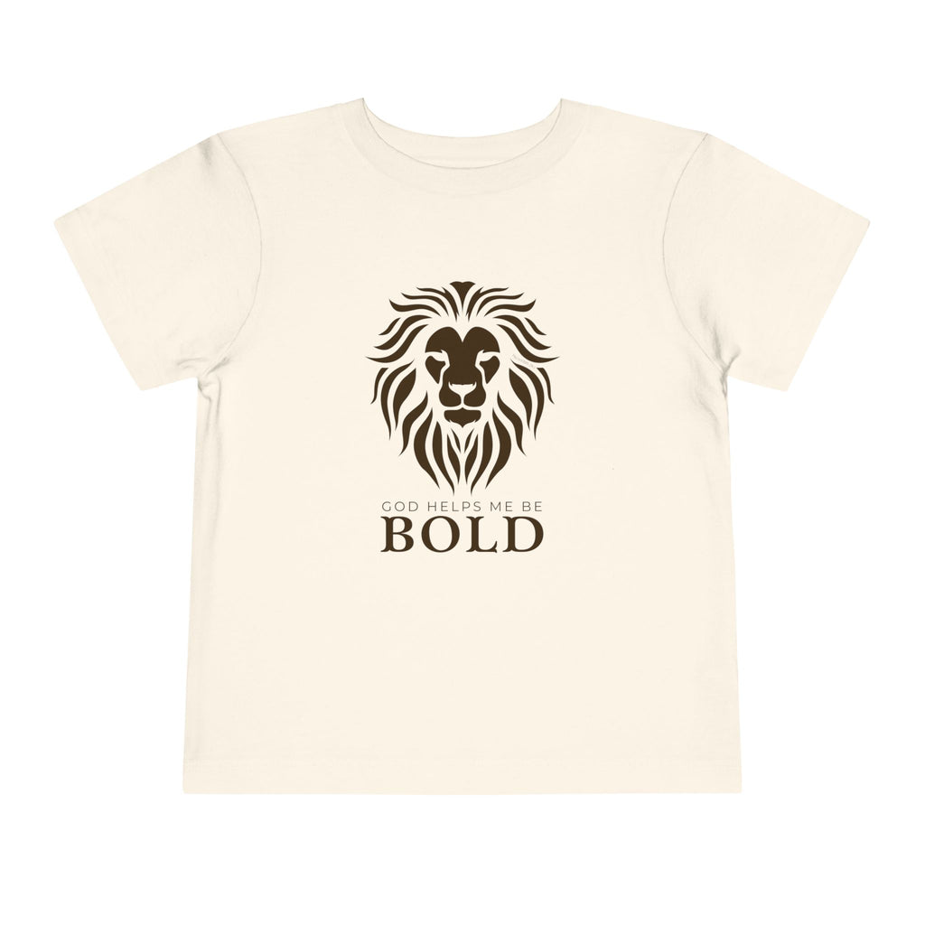 Toddler Tee — God Helps Me Be Bold Shirt