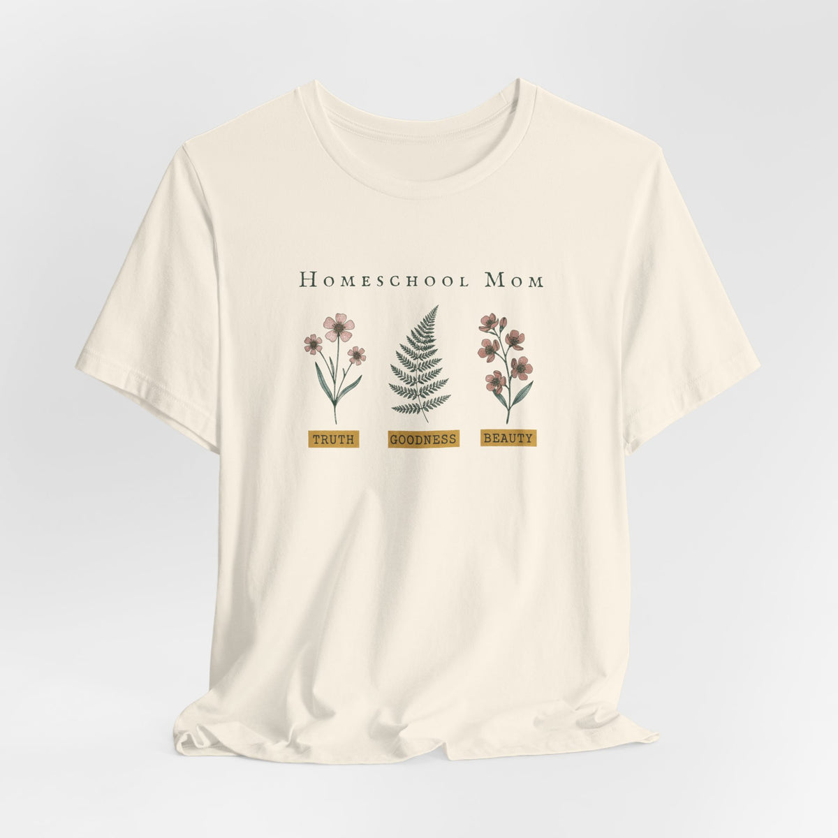 Homeschool Mom Floral T-Shirt