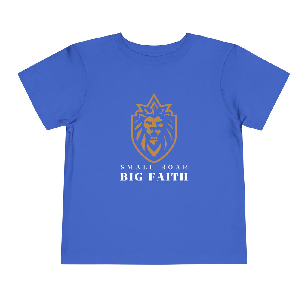 Toddler Tee — 'Small Roar Big Faith' Lion Shirt