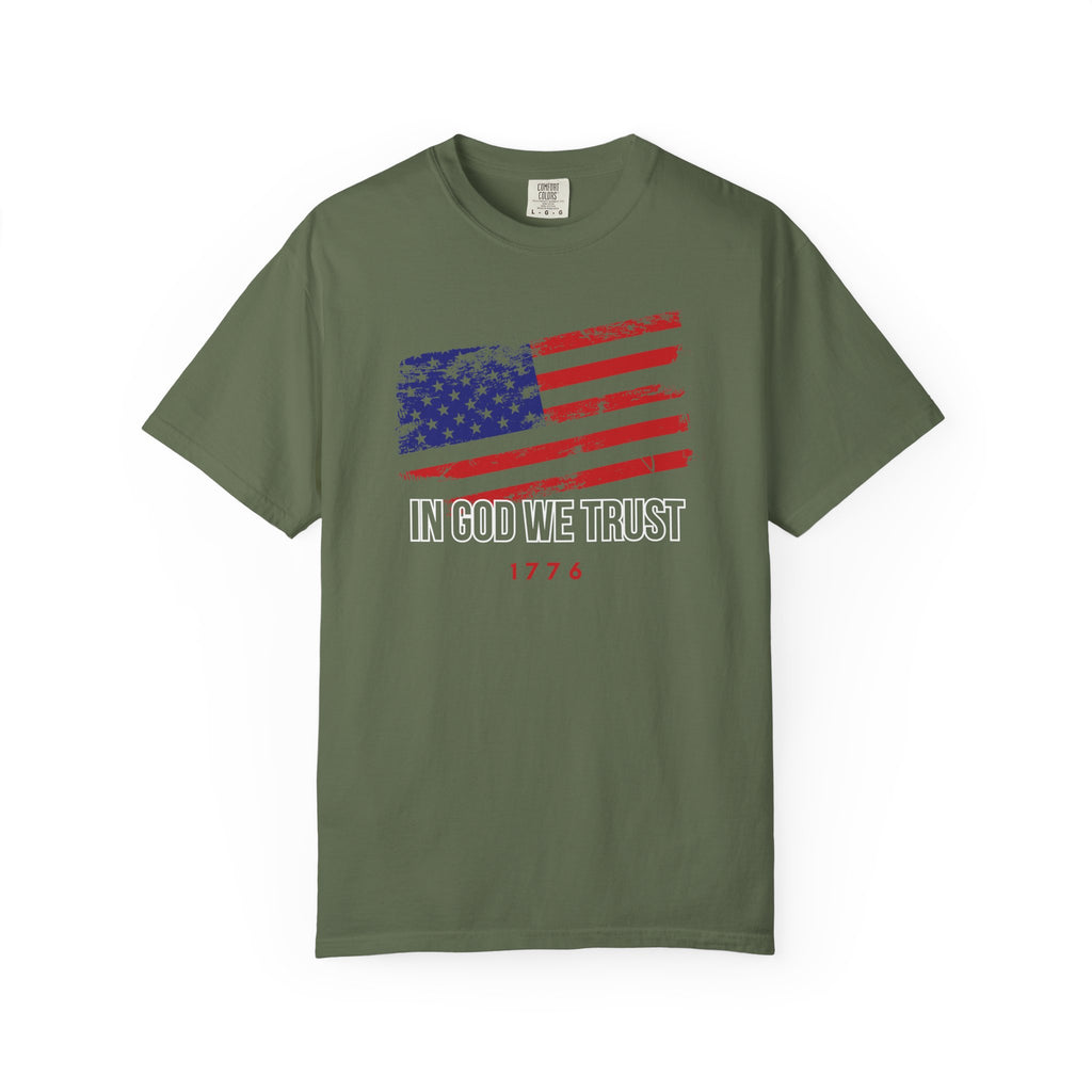American Flag - In God we trust Comfort Colors T-shirt