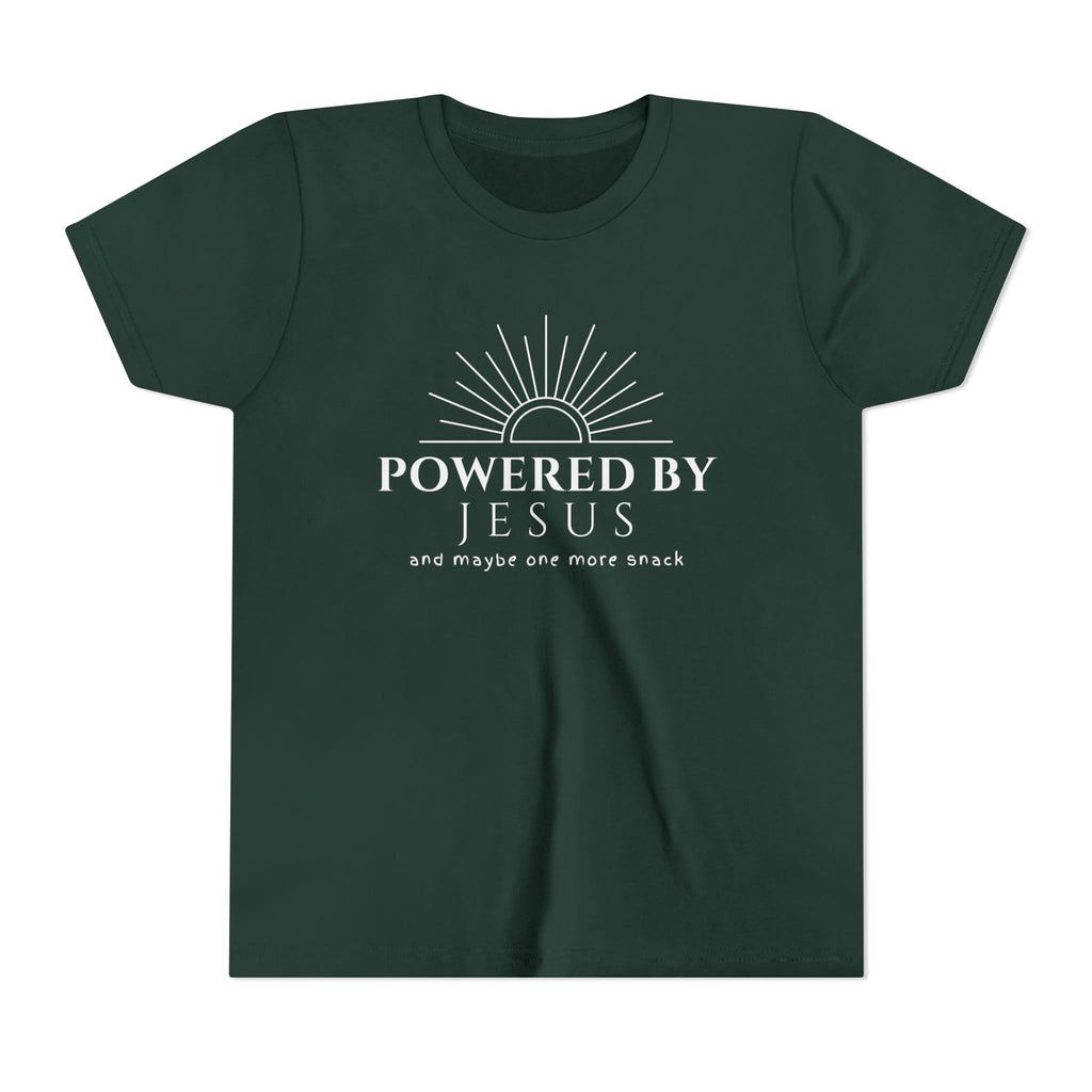 Youth Tee — Powered By Jesus Shirt