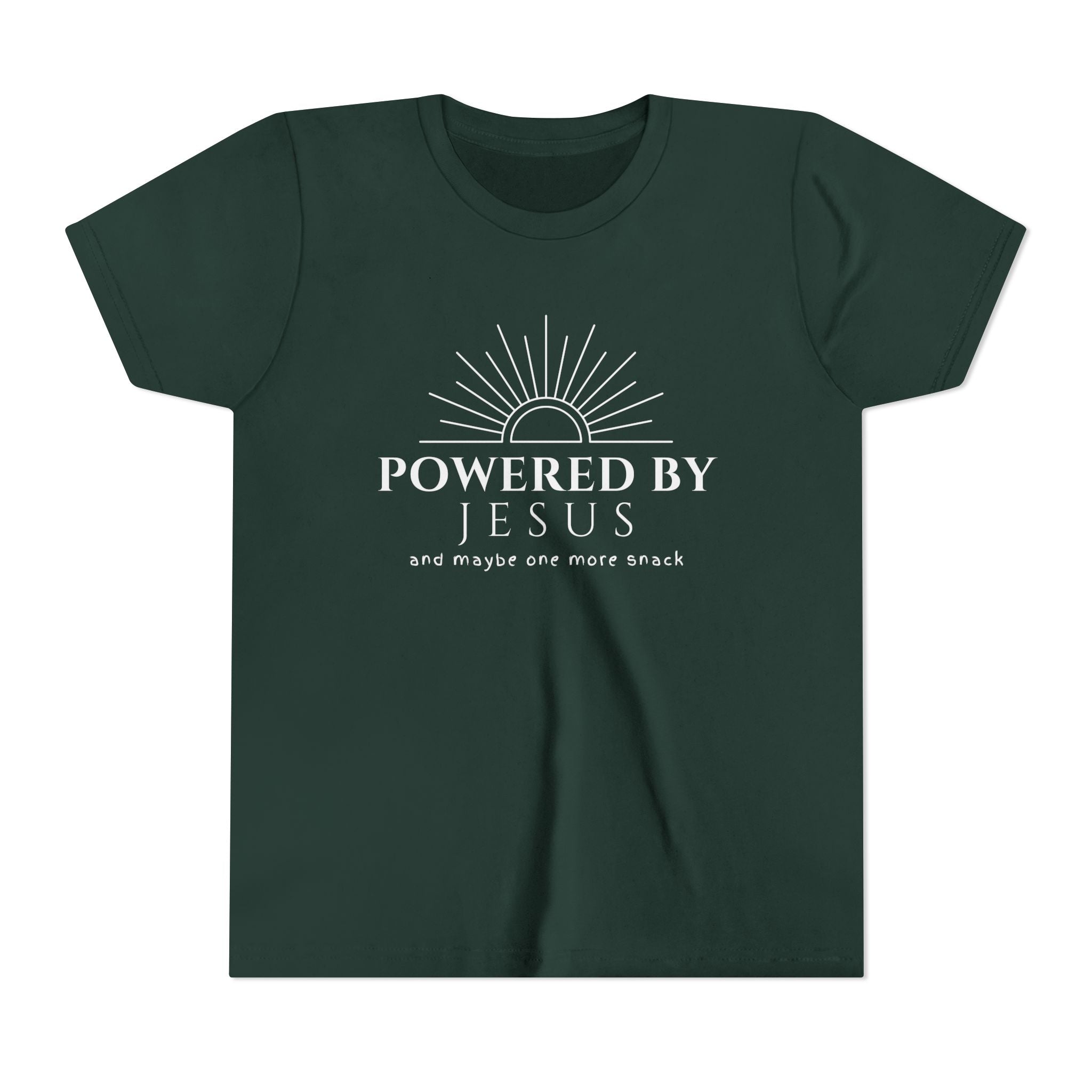 Youth Tee — Powered By Jesus Shirt
