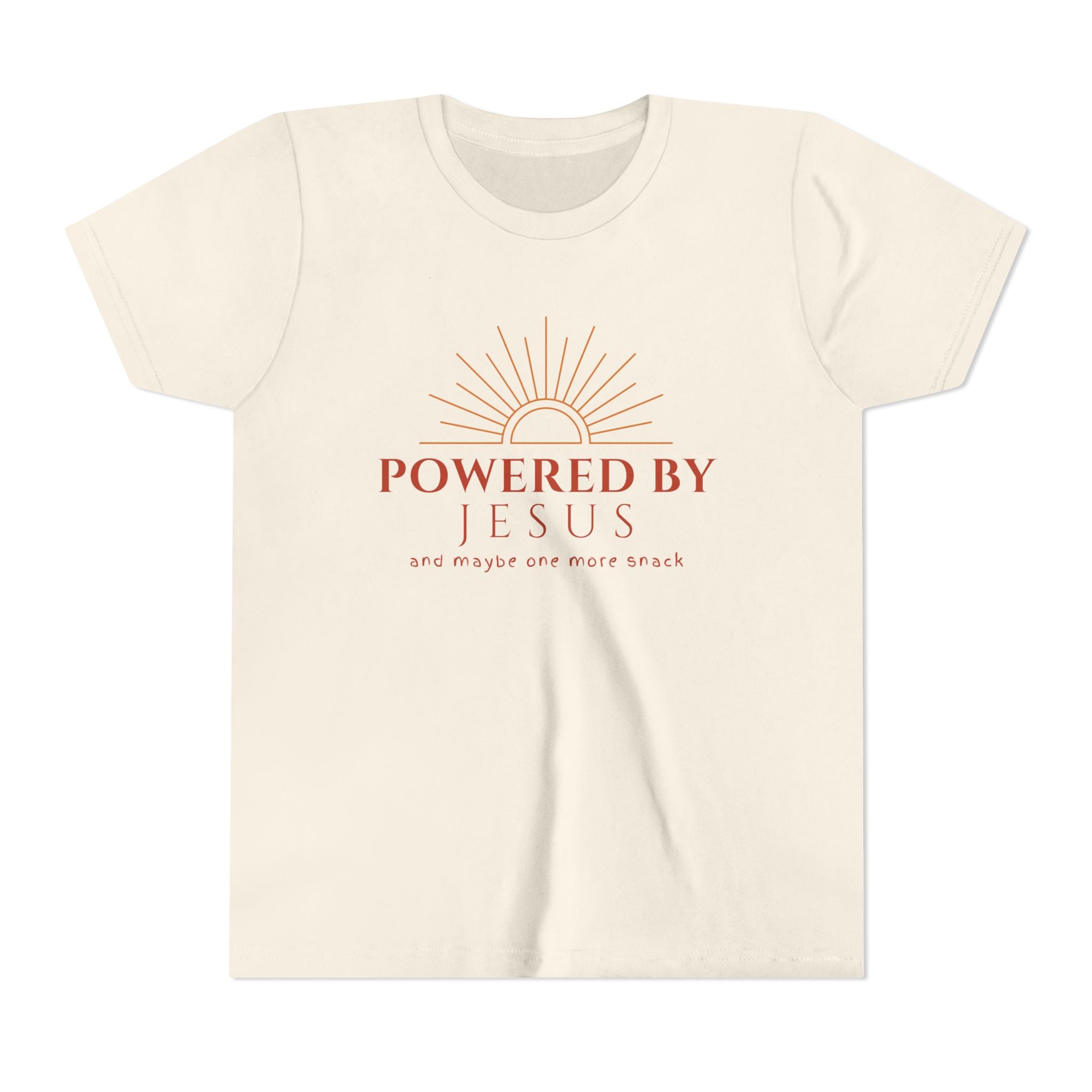 Youth Tee — Powered By Jesus Shirt