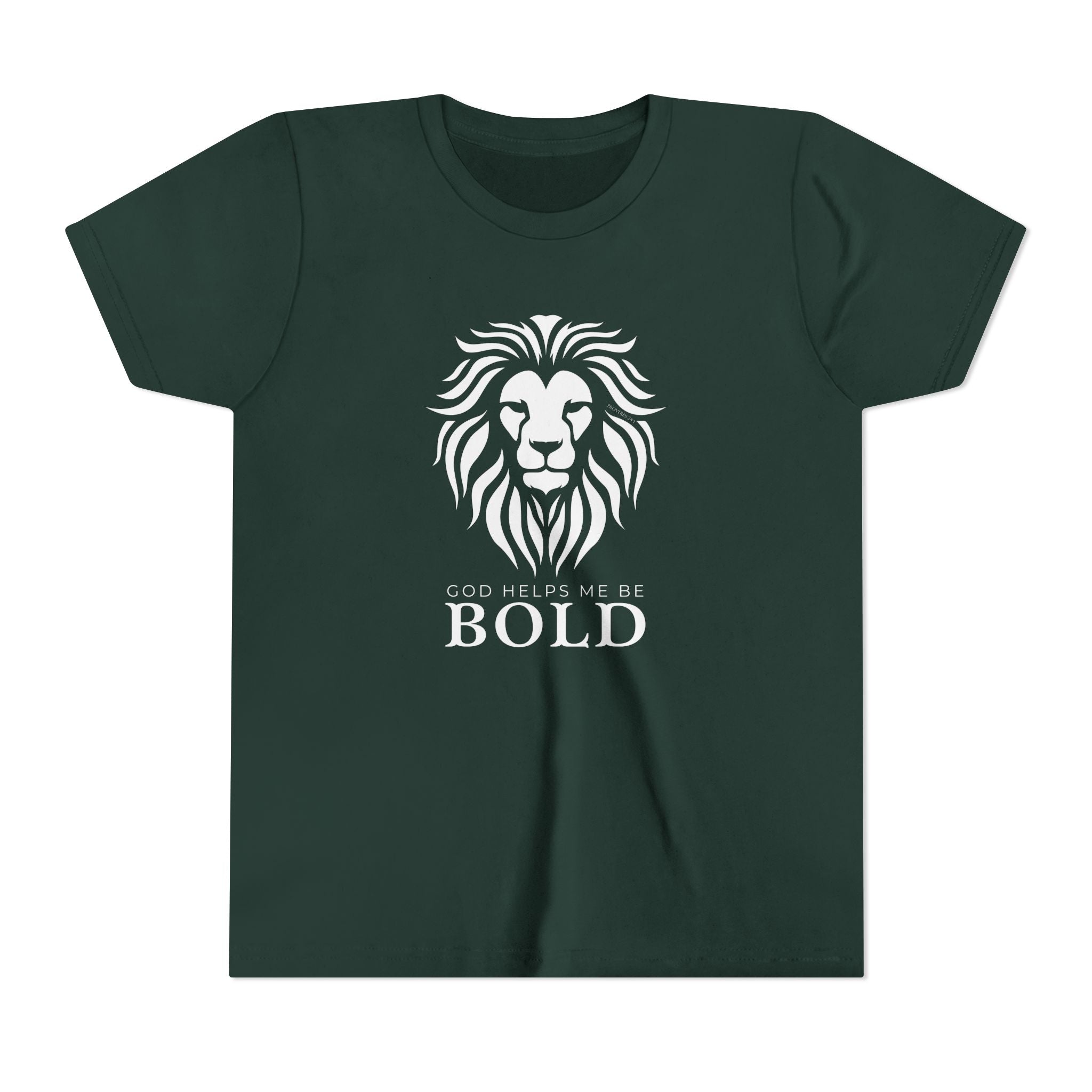 Youth Tee — God Helps Me Be Bold Shirt