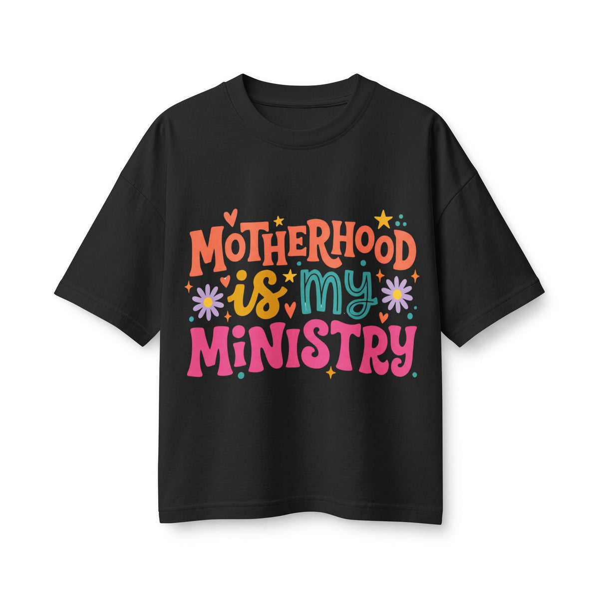 Motherhood Is My Ministry Boxy Tee — T-Shirt