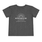 Toddler Tee — Powered by Jesus (and maybe one more snack) Shirt