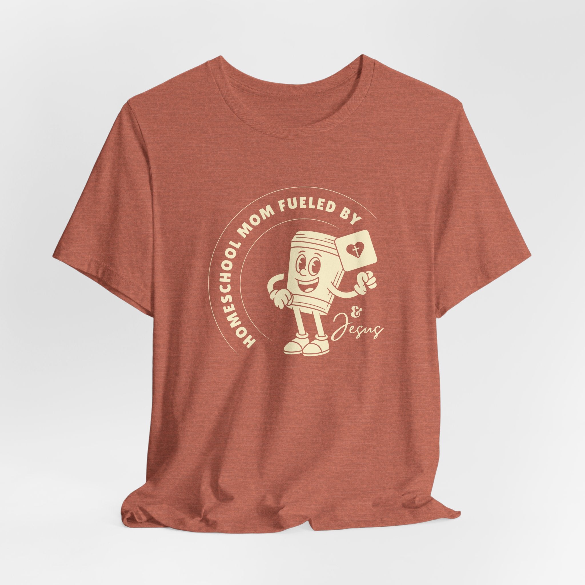 Homeschool Mom: Fueled by coffee CUP and Jesus Tshirt