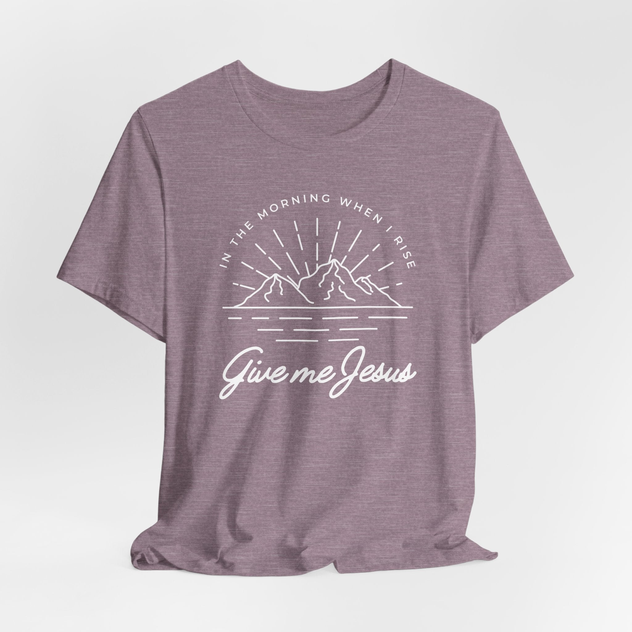 Christian Mountain T-Shirt — "Give Me Jesus" Faith Tee