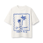Women's Boxy Tee — "Be Still and Know" Psalm 46:10 T-shirt