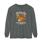 Finding Joy in Every Season Comfort Colors Long Sleeve Tee