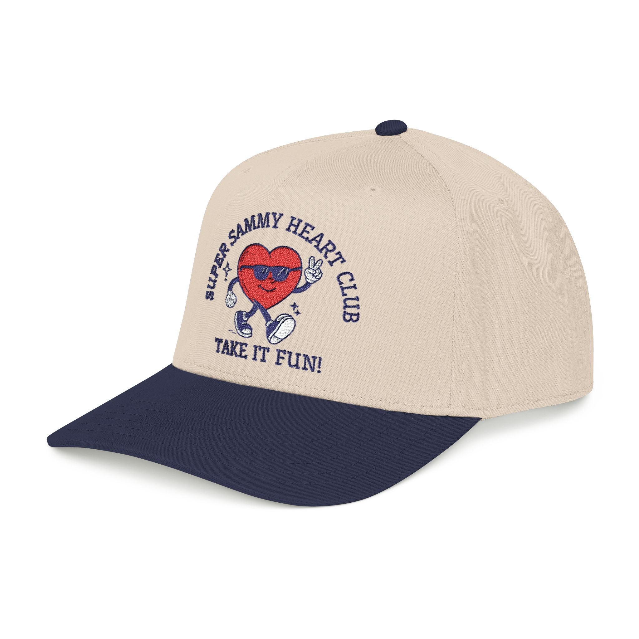 Super Sammy Heart Club - "Take it Fun!" Embroidered Baseball Cap