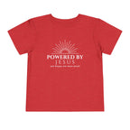 Toddler Tee — Powered by Jesus (and maybe one more snack) Shirt