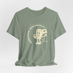 Homeschool Mom: Fueled by coffee (cup) and Jesus T-shirt