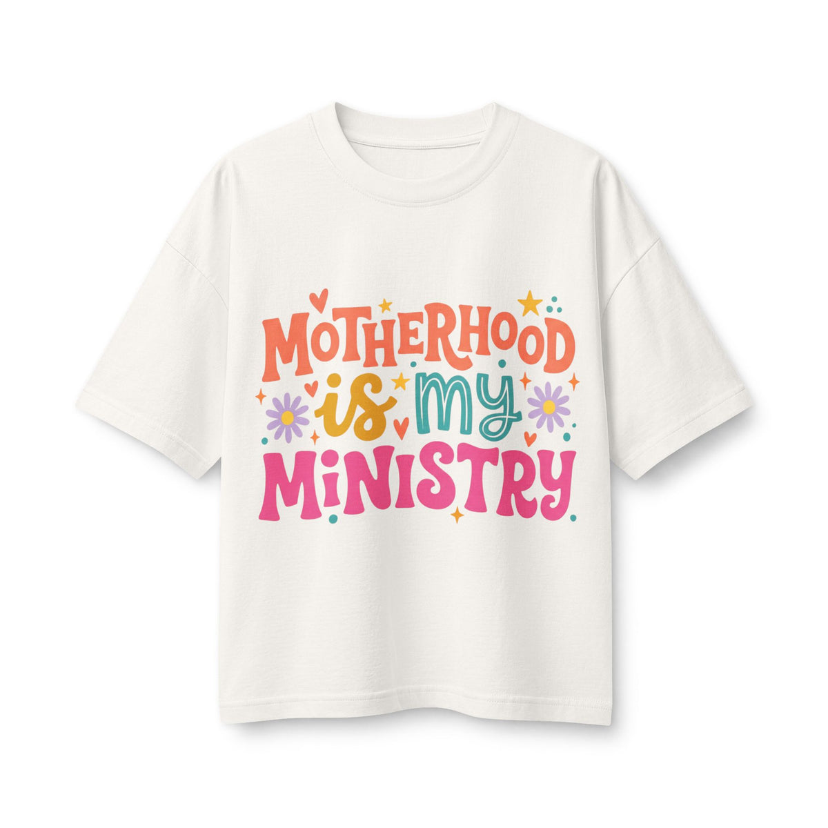 Motherhood Is My Ministry Boxy Tee — T-Shirt