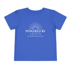 Toddler Tee — Powered by Jesus (and maybe one more snack) Shirt