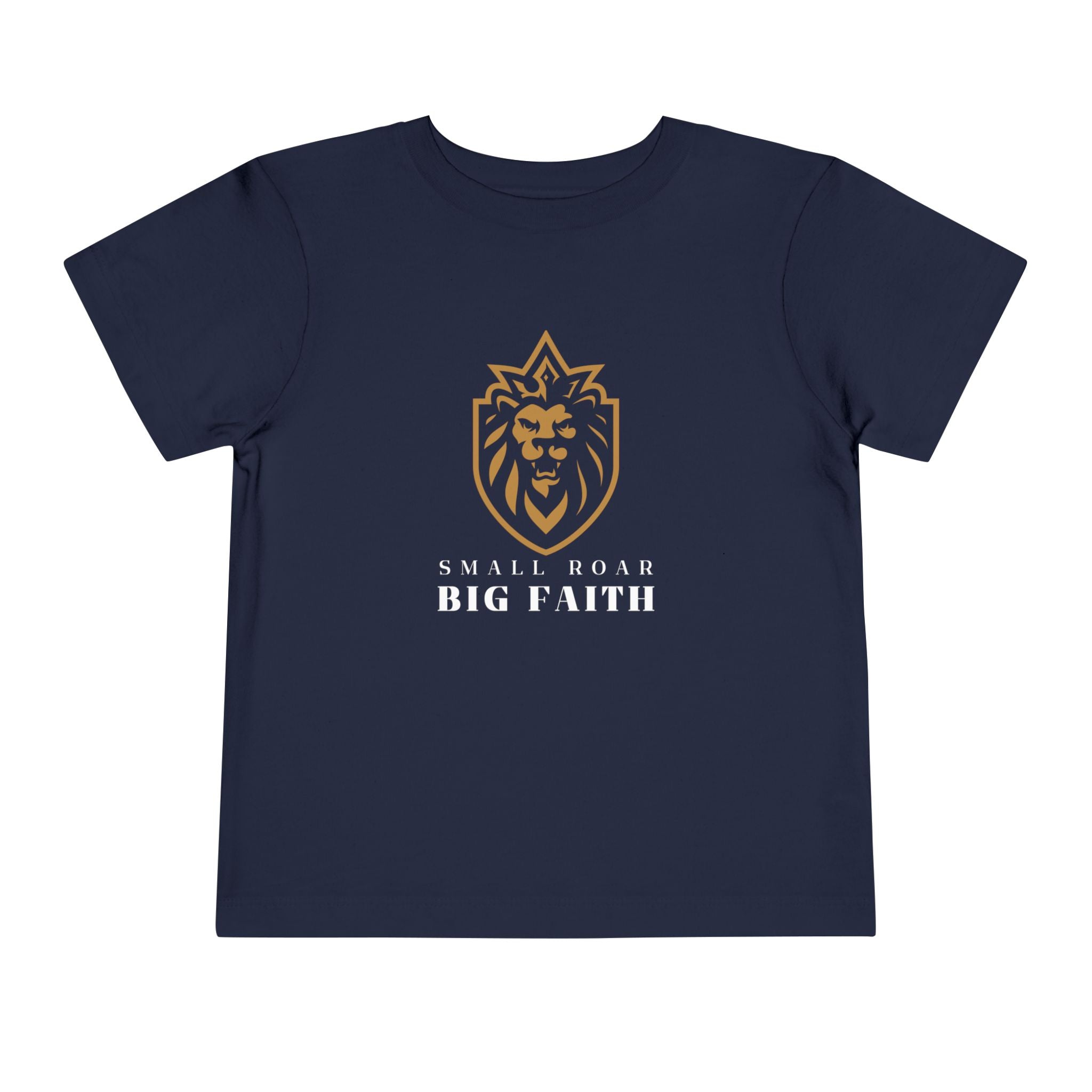 Toddler Tee — 'Small Roar Big Faith' Lion Shirt