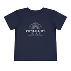 Toddler Tee — Powered by Jesus (and maybe one more snack) Shirt