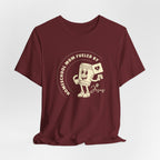 Homeschool Mom: Fueled by coffee (cup) and Jesus T-shirt