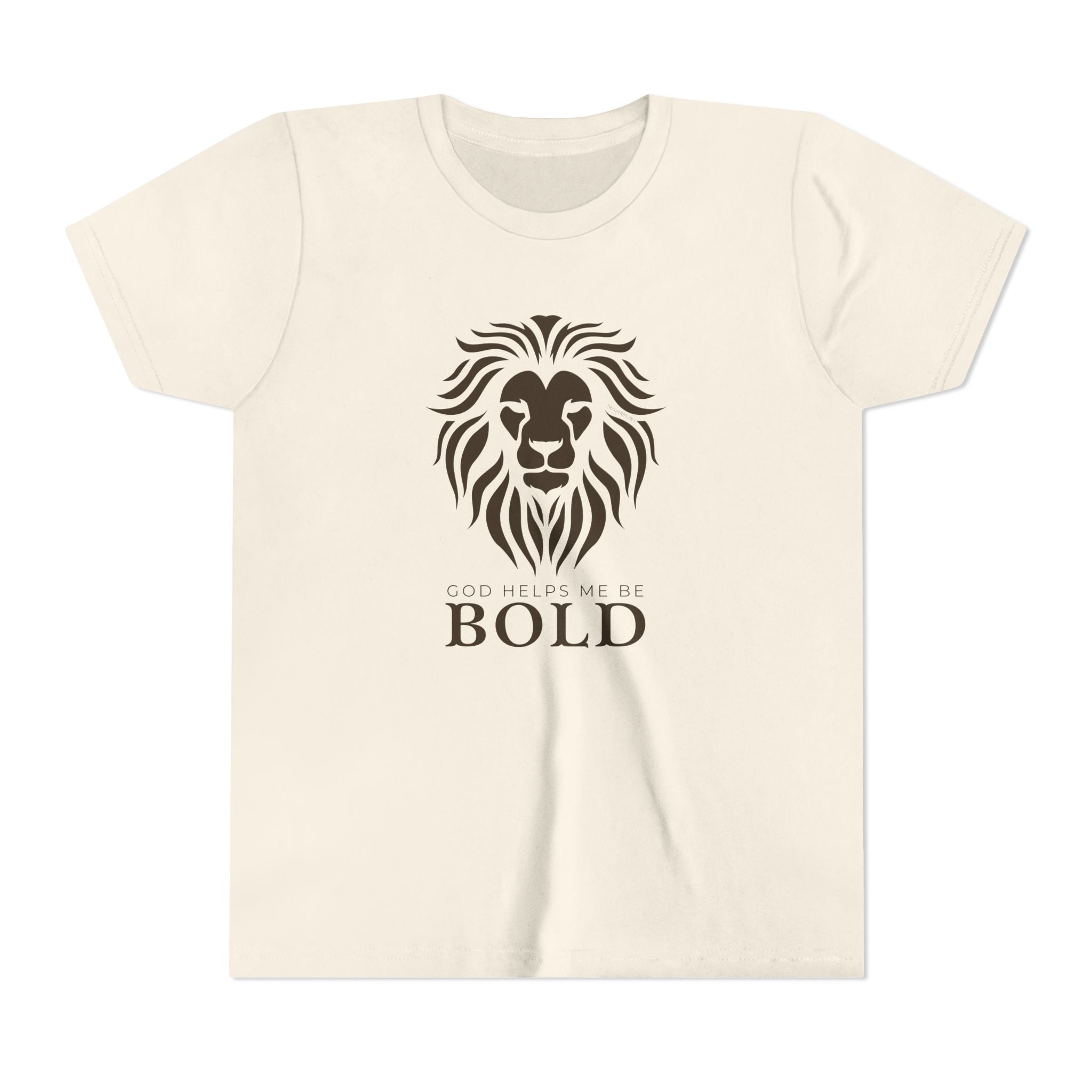 Youth Tee — God Helps Me Be Bold Shirt