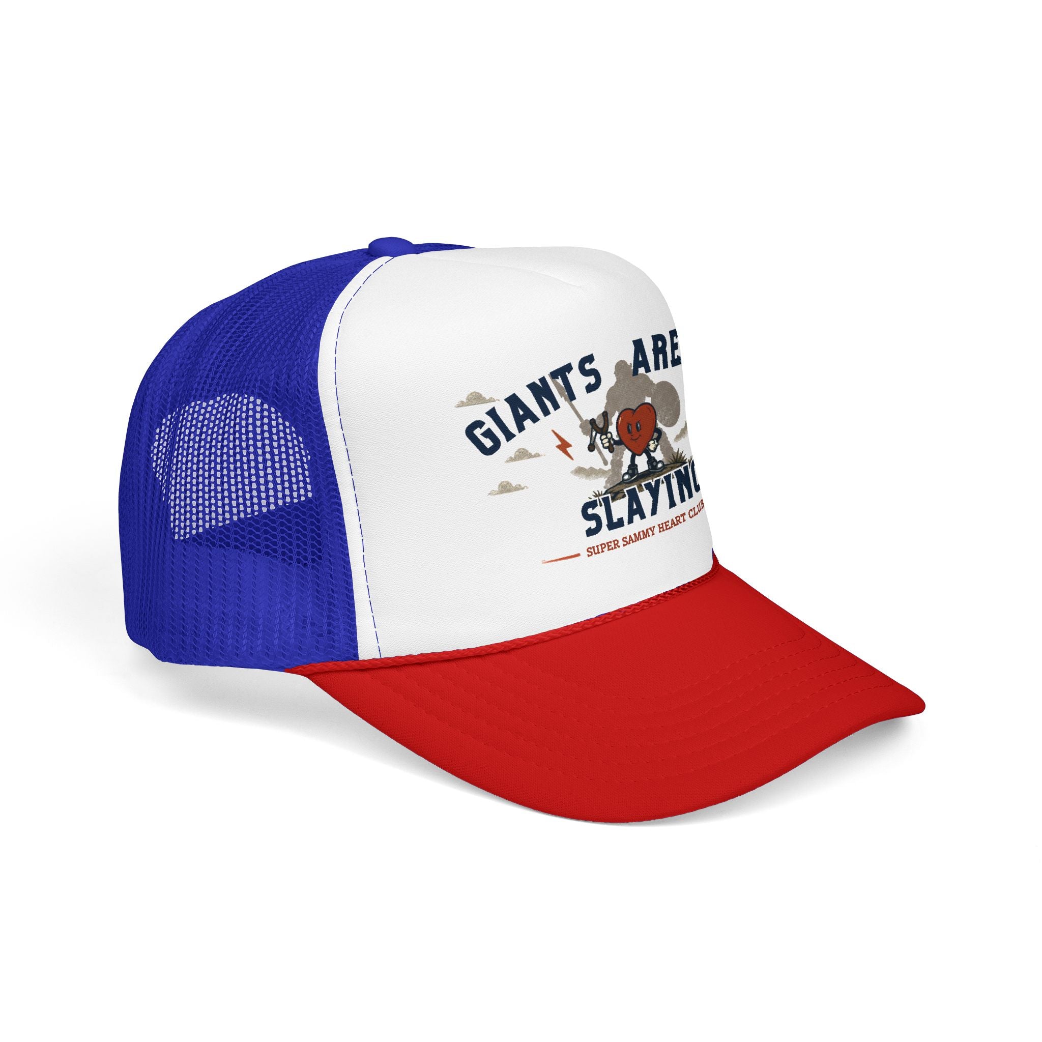 Super Sammy Heart Club - Giants are for Slaying Trucker Hat