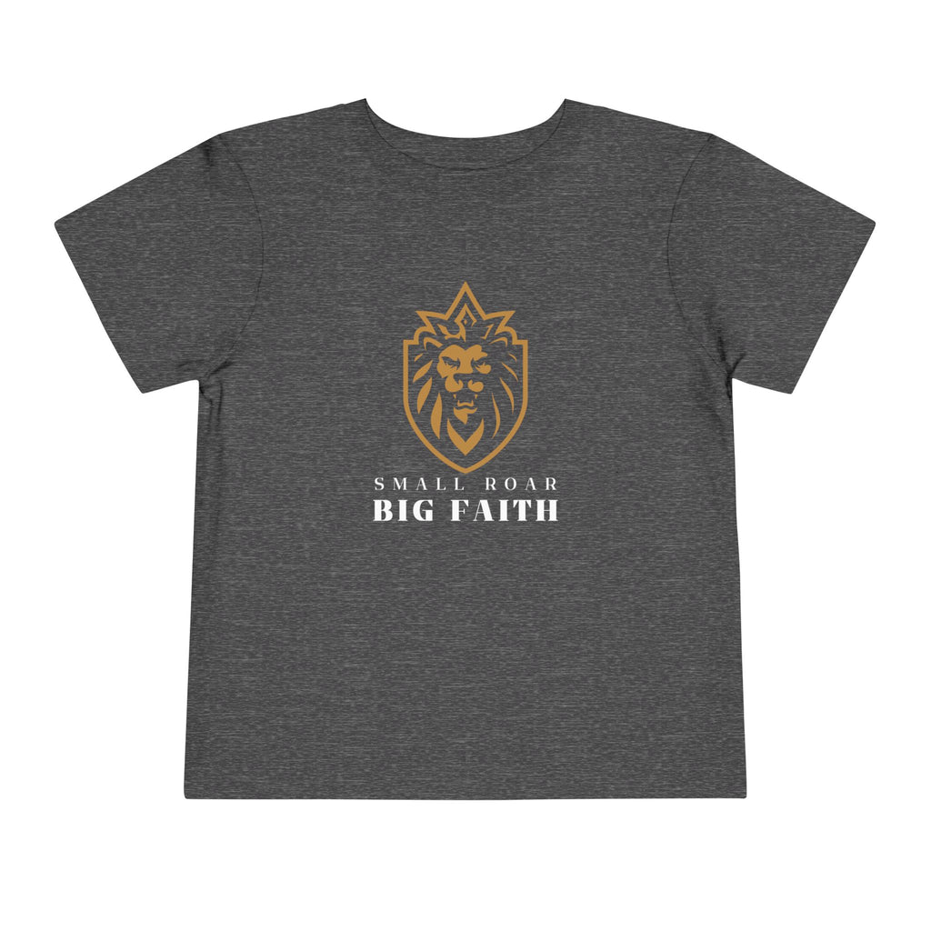Toddler Tee — 'Small Roar Big Faith' Lion Shirt