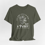 1 Peter 5:7 Homeschool Mom Edition T-Shirt