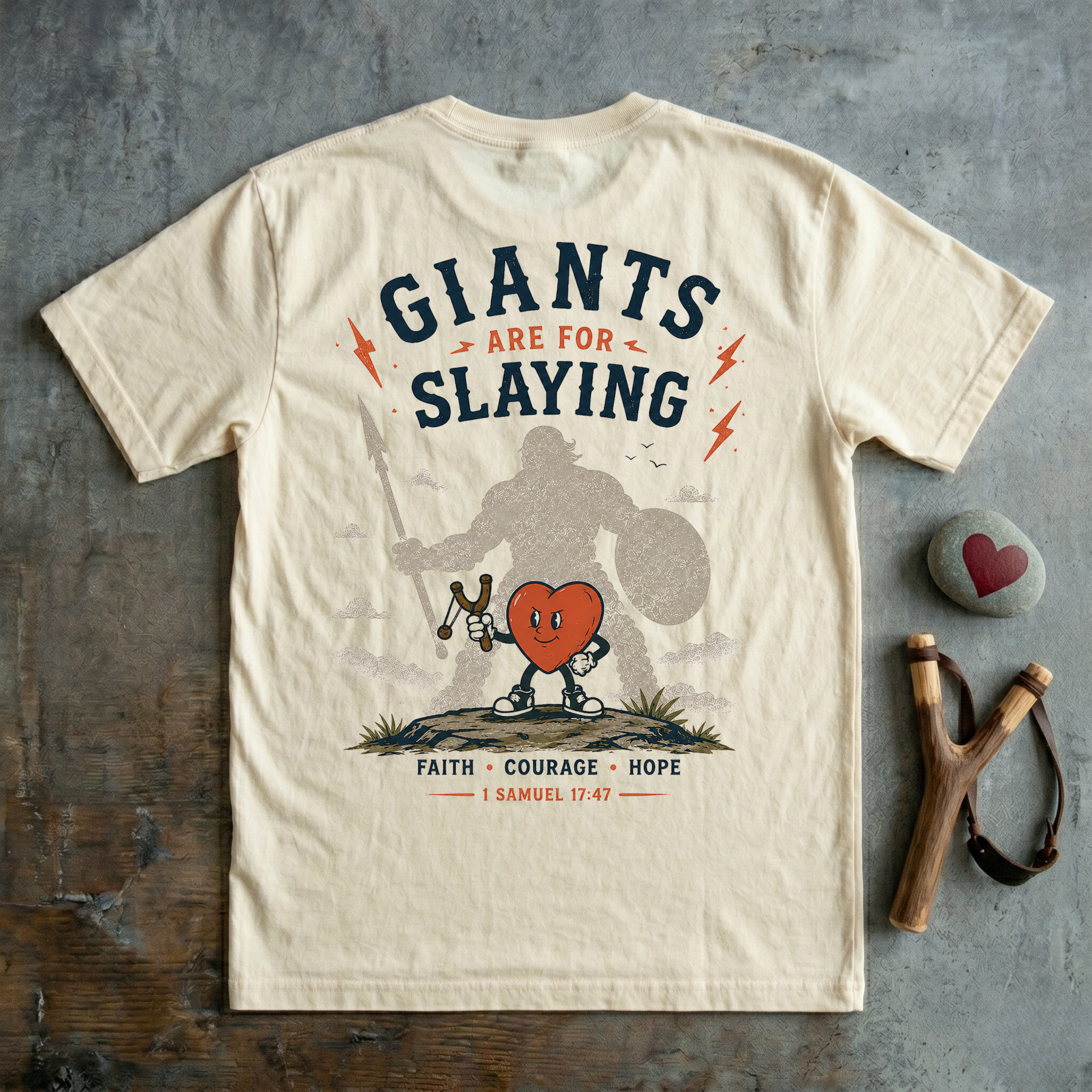 Giants Are for Slaying Tee — Super Sammy Heart Club T-Shirt