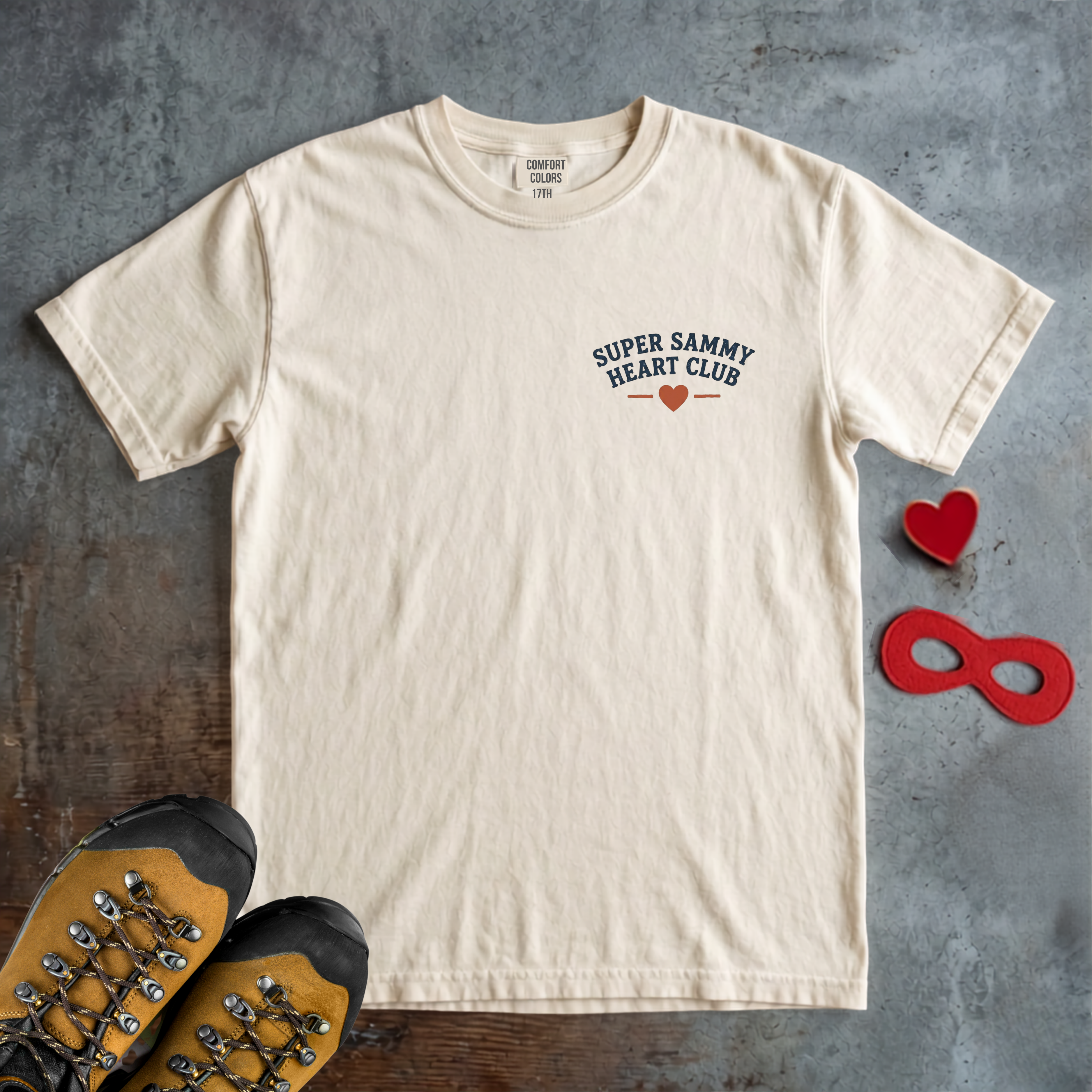 Super Sammy Heart Club - Take it fun Comfort Colors T-shirt