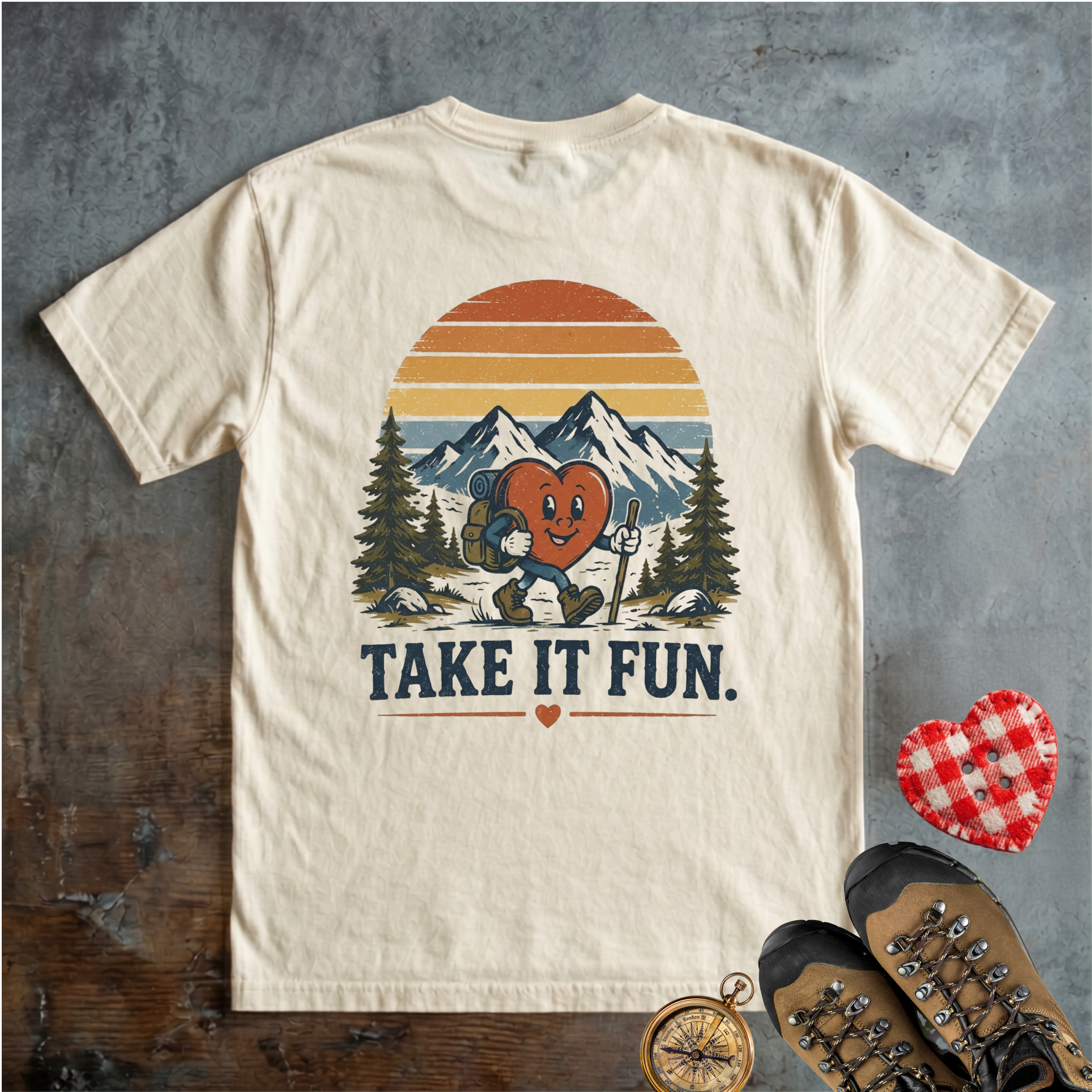 Youth T-shirt - Super Sammy Heart Club "Take It Fun" Hike